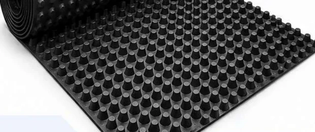 HDPE dimple drainage board complete supplied material photograph