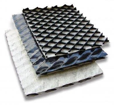 Full-frame supplied drainage composite material